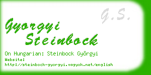 gyorgyi steinbock business card